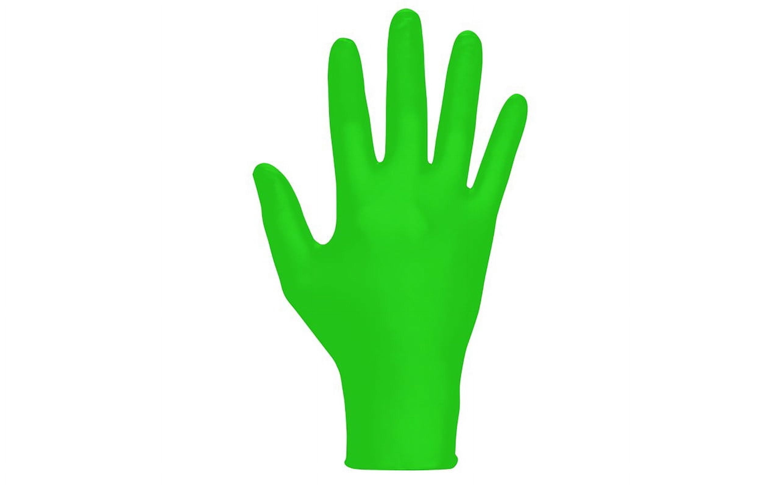 Raven 66552 Nitrile Exam Gloves, 7 mil, Powder-Free, Hi-Viz InVue, Extra Strength, Size L, 100 Gloves/Box, 10 boxes/case