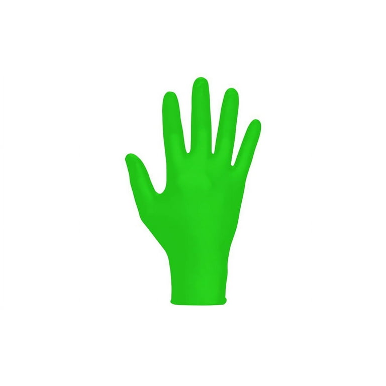 Raven 66553 Nitrile Exam Gloves, 7 mil, Powder-Free, Hi-Viz InVue