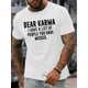 thumbnail image 1 of Camiseta gráfica azul marino "Dear for KARMA" para hombre. Camiseta informal de algodón de manga corta con estampado humorístico. Lavable a máquina para verano. Camiseta deportiva de ocio., 1 of 5