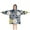 Navy Daisy Flower, variant on Teal Daisy Flower Pattern Blanket Hoodies for Kids 6-13YR Oversize Wearable Blanket Hoodies for Boys Girls Teens