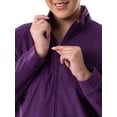 thumbnail image 2 of Athletic Works Women's Plus Active Velour Zip-Up Tracksuit Set, 2-Piece Set, 2 of 7