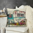 thumbnail image 2 of SHANXI Decorative Pillow Cover, Modern Flower Print Durable, Zipper Closure, Living Room, Bedroom Decorations, Camper Gifts 20x20in, 2 of 5