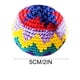thumbnail image 2 of CaiYueKe Handmade Crochet Footbag Kick Ball Assorted Colors Juggle Balls for Adults Beginners Coordination Activity Outdoor Indoor Play Geometric Pattern Stress Ball for Sensory Play Handcrafted Gift, 2 of 6