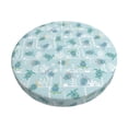thumbnail image 6 of Uemuo Sea Turtle Pattern Round Bar Stool Seat Covers Washable Stool Cushion Slipcover Elastic Bar Chair Covers-14 inch, 6 of 7