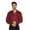 Maroon, variant on Bestman Solid Long Sleeve Cotton Shirts For Mens Formal Button Down Regular Fit Shirt