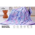 thumbnail image 6 of Homore Soft Fuzzy Faux Fur Throw Blanket, Decorative Shaggy Blanket for Couch Sofa Bed, 50" x 60" , Rainbow Purple, 6 of 10