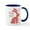 White/Navy Inside, variant on CafePress - Happy Easter Bunny Mugs - 11 oz Ceramic Mug - Novelty Coffee Tea Cup