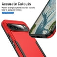 thumbnail image 3 of KOMI for Pixel 9 Pro XL Case,Google Pixel 9 Pro XL Case,with Screen Protector,[Military Grade Drop Tested] Heavy-Duty Tough Rugged Shockproof Protective Case for Google Pixel 9 Pro XL, Red, 3 of 5