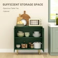 thumbnail image 4 of HOMCOM Sideboard Buffet Cabinet with Adjustable Shelves, Green, 4 of 10