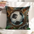 thumbnail image 6 of Football Linen toss pillowcase decoration pillowcase gifting preferred 20x20 inch cushion cover sofa pillowcase sofa bedroom living room car, 6 of 8