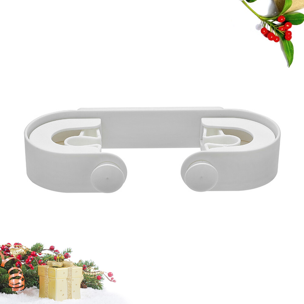 Punch Free Double Hook Mop Clamp Creative Wall Hanging Hook Mop Storage