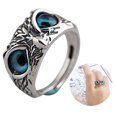 thumbnail image 2 of Anneau Ouvert Rétro Réglable Tout-Match Anneau Bague Doigt pour les Femmes Hommes, 2 of 10