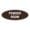 Brown, variant on Oval Powder Room Sign (Walnut) - Small 2x5"