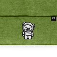 thumbnail image 2 of Dalix Ice Bear Embroidered Beanie Hat Polar Bear Cozy Knit Cap Cold Weather Mens in Olive, 2 of 5