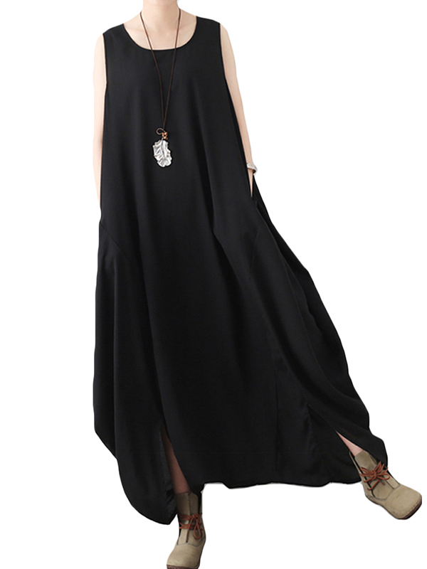 black baggy jumpsuit