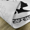 thumbnail image 5 of Ambesonne Cartoon Place Mats Set of 4, Profile in Frame Noble, Standard Size, Black and White, 5 of 6