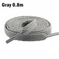 thumbnail image 6 of Polyester Flat Shoelaces Replacement Cord Shoe Lace for Running Shoes/Boots/Skates grey 0.8m, 6 of 9