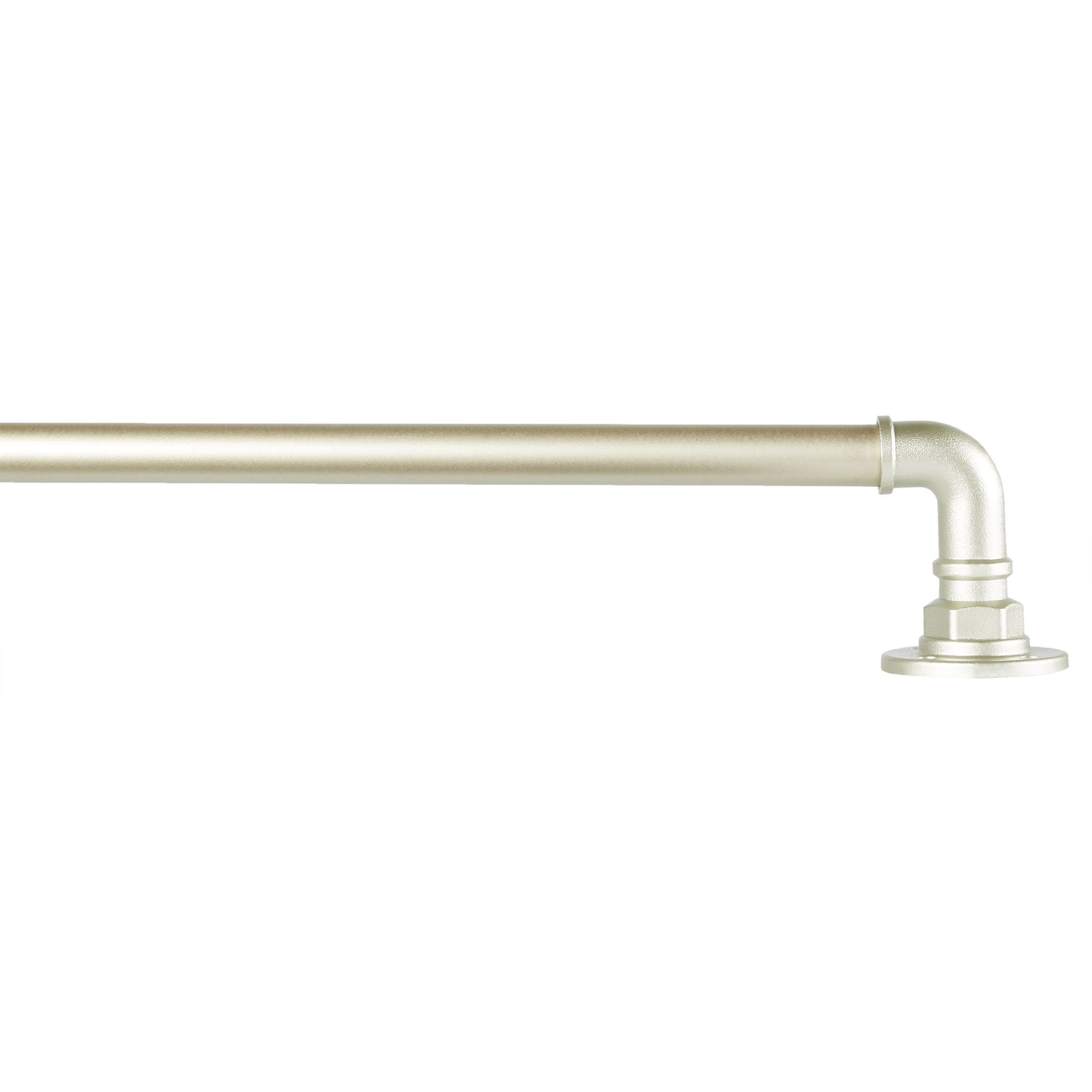 Exclusive Home Hyde Wrap Around Curtain Rod, Matte Silver, Adjustable 36"-72"
