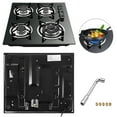 thumbnail image 6 of Fichiouy 23” Gas Cooktop Built-in Stove in Black with 4 Burners, 6 of 9