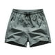 thumbnail image 2 of Pantalones cortos deportivos europeos de color liso con costuras laterales para hombre - Elásticos, transpirables y de secado rápido, 3/4 de largo, 2 of 4