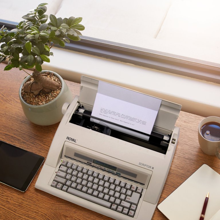 ROYAL 69147T Scriptor II Portable Electronic Typewriter, White - com