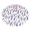 thumbnail image 5 of Cauagu 36" Christmas Tree Skirt Lavender Flowers Pattern Christmas Tree Decorations Tree Mat for Xmas Decorations Occasion Holiday Home Decor -36", 5 of 7