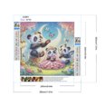 thumbnail image 2 of Pintura de diamante 5D DIY, taladro redondo completo, kit de tres pandas, decoración del hogar, 30x30cm, 2 of 9