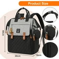 thumbnail image 5 of TOPCHANCES Diaper Bag Backpack, Multifunctional Baby Bag with Changing Station, 45L Large Capacity Baby Diaper Bags for Outdoor Travel (Black & Gray), 5 of 8