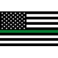 thumbnail image 2 of US Green Line Military Memorial Aluminum Embossed License Plate, 2 of 2
