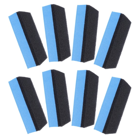 Tineasur Car Wax Applicator Pads, Blue Dual-Sided Sponge, Detailing and Cleaning, 8Pcs
