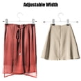 thumbnail image 3 of Topekada 30 Pack Hangers for Clothes with Connector Hooks, 9-11 Inch Non Slip Stainless Steel Skirt Hangers with Clips, Space Saving Clothes Hangers for Shorts, Skirt, Bottoms, Jeans, 3 of 7