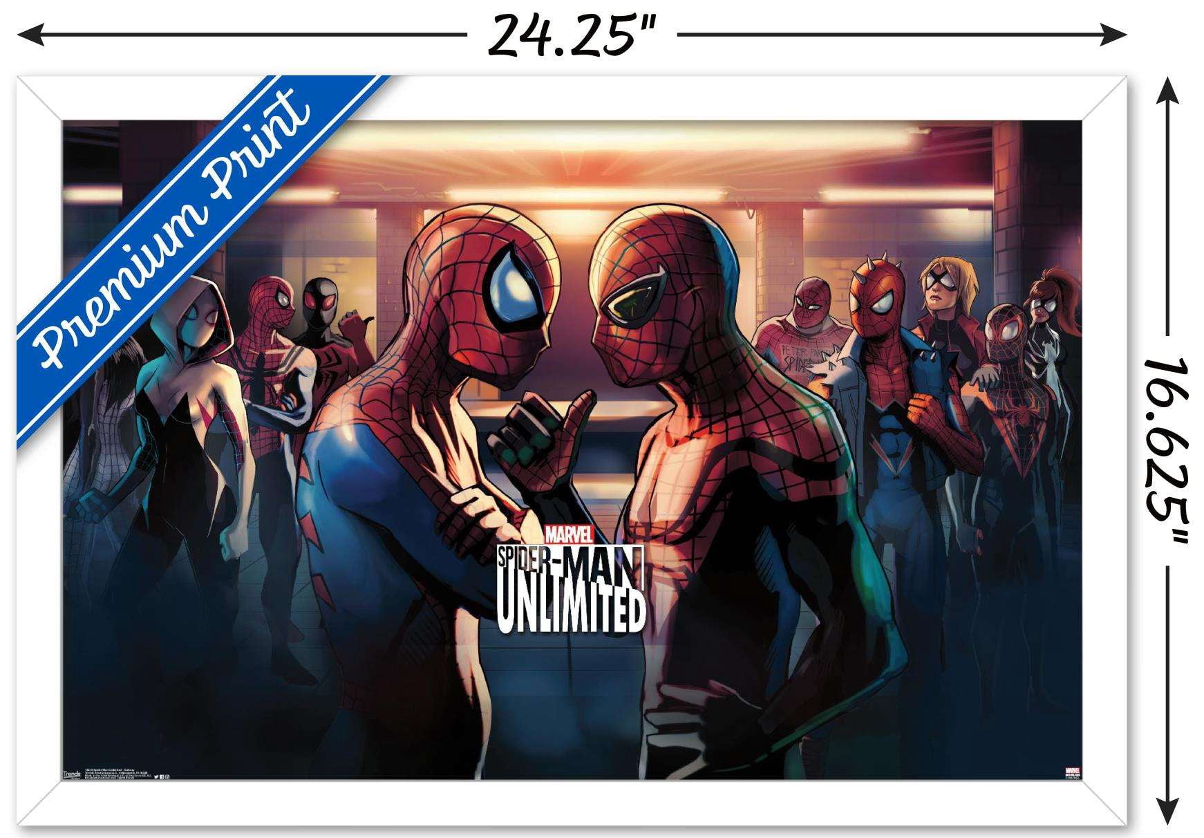 Marvel Comics Video Game - Spider-Man: Unlimited - Subway Wall Poster, 14.725" x 22.375", Framed