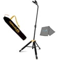 thumbnail image 1 of Hercules GS415B PLUS Single Guitar Stand, Auto Grip System, Foldable Backrest, Fits Guitar Neck Sizes 1.57” - 2.05”, with with Hercules GSB001 Carrying Bag and Cleaning Cloth, 1 of 4
