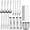 Silver, variant on Stainless Steel Cheese Knife Spreader Set 20 Piece Kitchen Utensil Collection with Serving Tongs Ice Clip Coffee Spoon Fork Breakfast Dessert Dining Accessories
