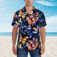 thumbnail image 3 of Mens Casual Hawaiian Shirts Short Sleeve Button Down Beach Shirts Shirts, 3 of 8