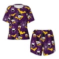 thumbnail image 4 of Lsque Halloween Gnomes1 Women's Short-Sleeved Pajama Set - 2 Piece Soft and Lightweight Sleepwear Set-XX-Large, 4 of 9
