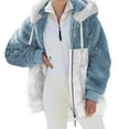 thumbnail image 2 of DPTALR Womens Warm Faux Coat Jacket Winter Zipper Long Sleeve Outerwear, 2 of 5