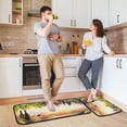 thumbnail image 6 of SKYSONIC Bottles Wineglasses Kitchen Rugs 2 Pieces, Grapes Sunset Floor Mat Room Area Rug Washable Carpet Perfect for Living Room Bedroom Entryway, 6 of 7