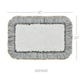 thumbnail image 2 of VHC Brands Ashmont Farmhouse 20"x30" Bathmat Creme Ruched Ruffle Cotton Solid Color Rectangle Bath Decor, 2 of 5