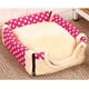 thumbnail image 3 of Casa de animales Camas Triángulo Diseño Mascota Saco de dormir Lavable Hogar oso de fresa  Electrónica, 3 of 5