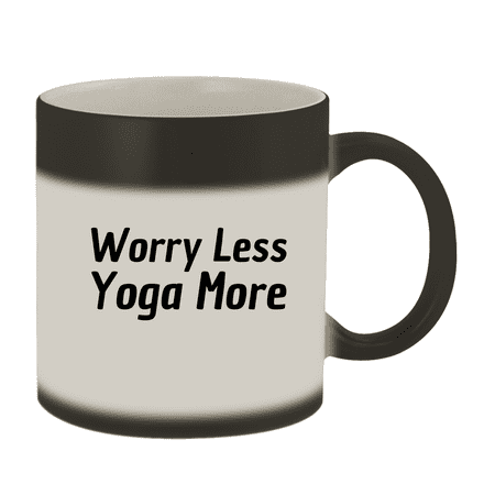 

Worry Less Yoga More - 11oz Magic Color Changing Mug Matte Black