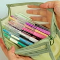thumbnail image 3 of Pen Pouch Mesh Bag Clear Pencil Case Pen Case Double Layers Mesh Pencil Case, 3 of 11