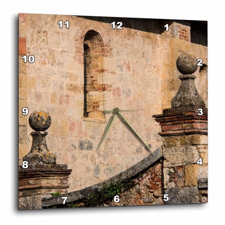 3drose, Italy, Tuscany, San Giovanni Dasso, Stairway in the Small Tuscan Town., 10x10 Wall Clock