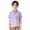 Purple, variant on Shadoumai Boys Button Down Shirts Size 10-1 Cartoon Print Button Closure Short Sleeve Comfortable Funny Tees Shirt Toddler To Big Kid