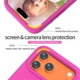 thumbnail image 3 of For IPhone 17 Pro Max Case Cartoon Penguin Baby Stand EVA Environmental Protection Anti Fall Phone Protective Cover,Rose red,For iPhone 17 Pro Max, 3 of 8