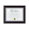 DAX Prestige Document Frame, Rosewood/Black, Gold Accents, Certificate, 8 1/2 x 11