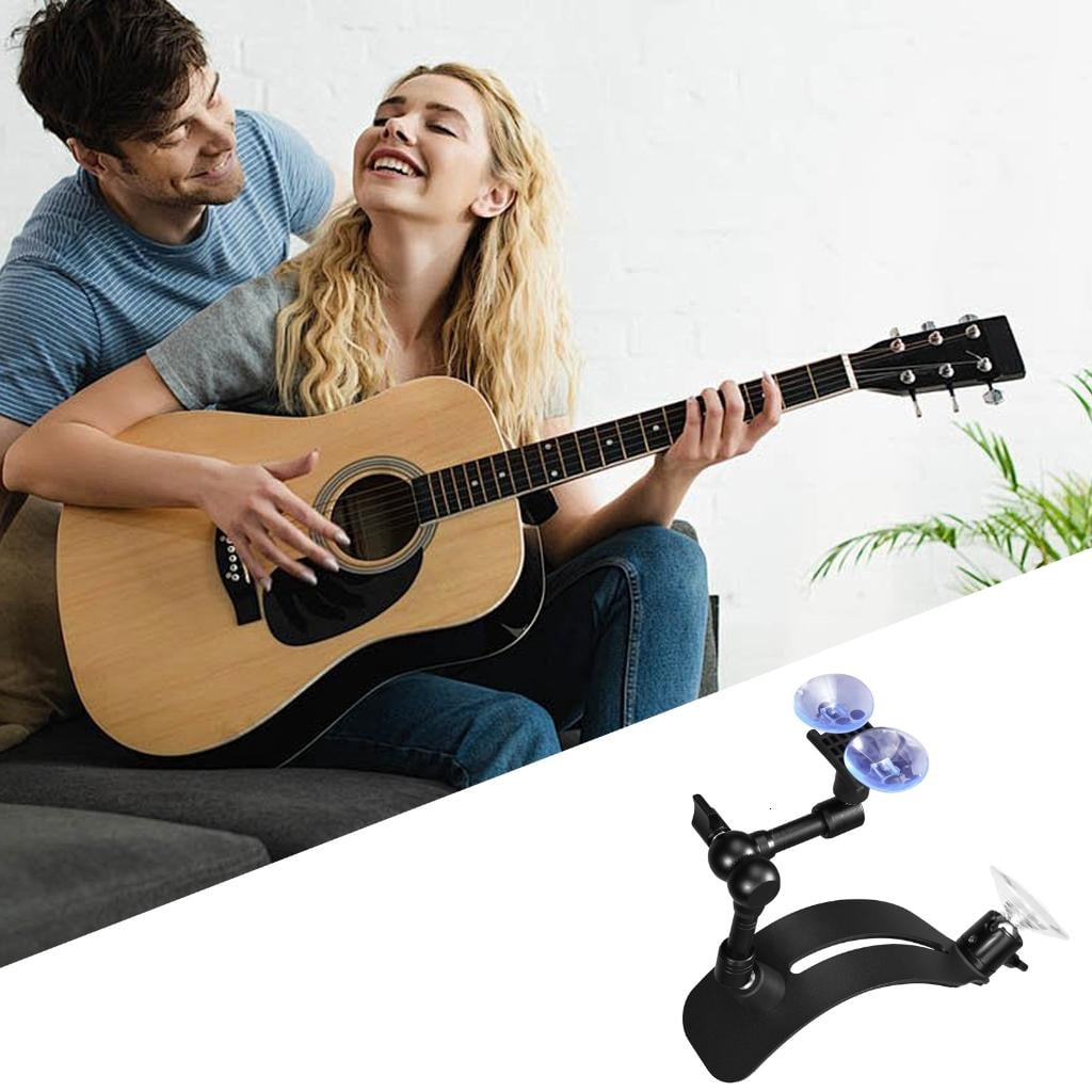 Yihuala Adjustable Ergonomic Guitar Rest Stand Music Instrument for Enhancing Playing Postures Nonslip Suction Design