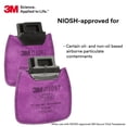 thumbnail image 2 of Filtro de respiración 3M P100 Secure Click D3097, 1 par, 2 of 8