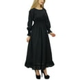 thumbnail image 5 of Bimba Women's Cotton Smocked Waist Long Casual Maxi Dress, 5 of 7
