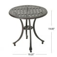 thumbnail image 6 of CoSoTower Outdoor 19" Cast Aluminum Side Table, 6 of 9